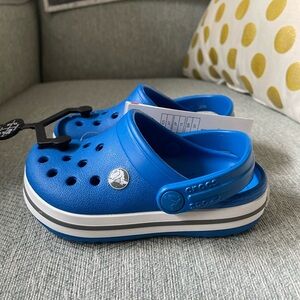Little Kid Navy Blue Crocs size 7 NWT